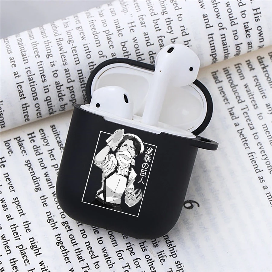 Étui AirPods Attaque Des Titans<br>Livaï Nettoyeur