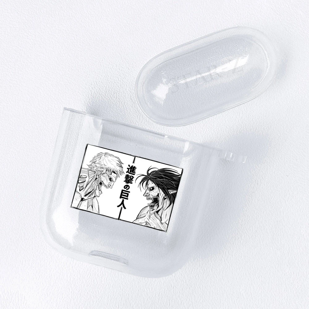 Étui AirPods Attaque Des Titans<br>Reiner Vs Eren