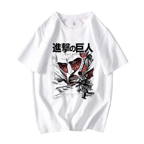 T-shirt Attaque Des Titans</br>Eren Vs Titan Colossal