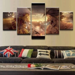 Tableau Attaque Des Titans </br>Eren Vs Reiner