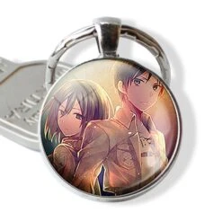 Porte-clés Attaque Des Titans</br>Eren Et Mikasa