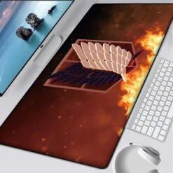 Tapis De Souris Attaque Des Titans </br> Logo Bataillon D'exploration