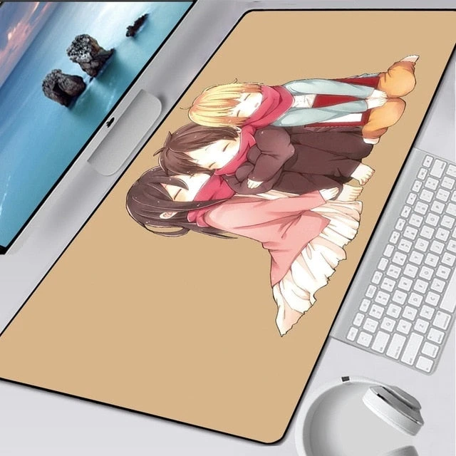 Tapis De Souris Attaque Des Titans </br> Eren Mikasa Armin