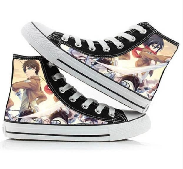 Chaussures Attaque Des Titans</br> Combat Eren Et Mikasa