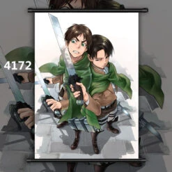 Poster Attaque Des Titans</br> Livai Menace Eren