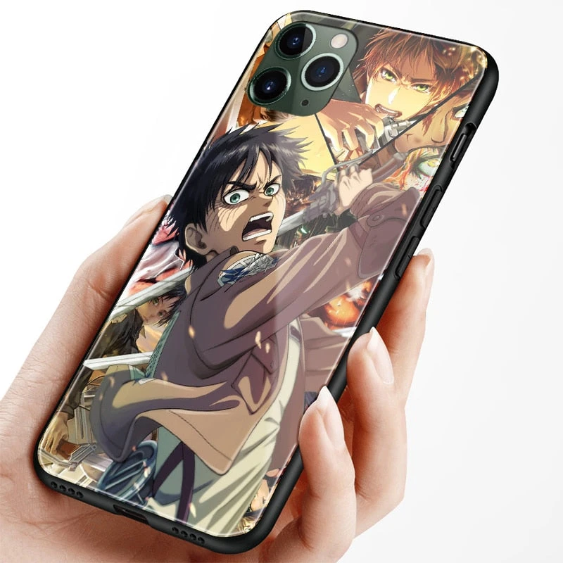 Coque Attaque Des Titans </br> Eren Jaeger Fight </br> (Silicone)