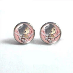 Boucles D'oreilles Attaque Des Titans</br> Mikasa