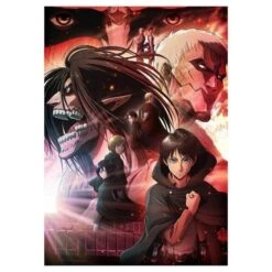 Poster Attaque Des Titans</br> Titan Cuirassé Avec Titan Assaillant