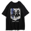 T-shirt Attaque Des Titans</br>Soldats Eren Et Mikasa