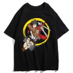 T-shirt Attaque Des Titans</br>Mikasa Attaque