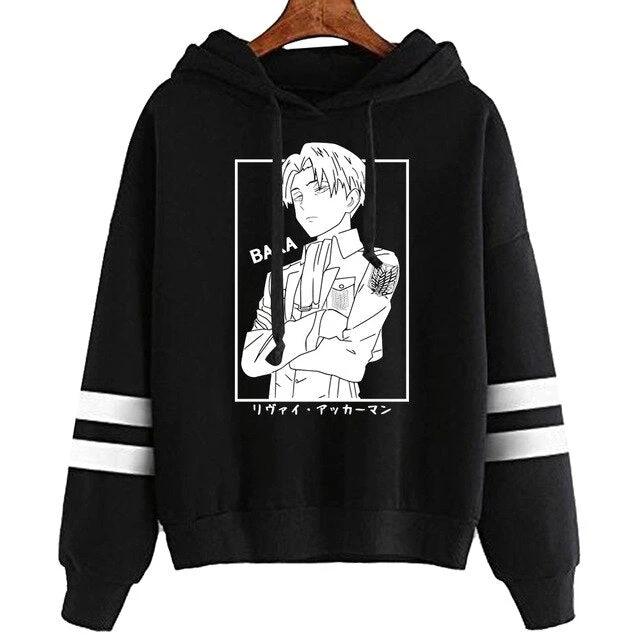 Sweat Attaque Des Titans </br>Levi Ackerman Dessin – Image 4