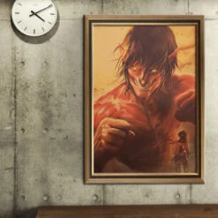 Poster Attaque Des Titans</br> Titan Assaillant Et Mikasa