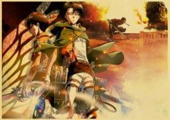Poster Attaque Des Titans</br> Duo Eren Et Livai