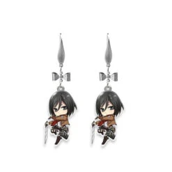 Boucles D'oreilles Attaque Des Titans </br> Mikasa Ackerman