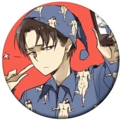 Pin's Attaque Des Titans</br> Livai Selfie Pyjama