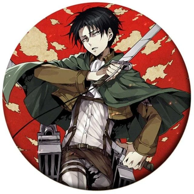 Pin's Attaque Des Titans</br> Illustration Livai