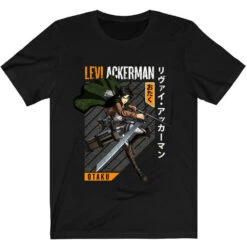 T-Shirt Attaque Des Titans</br>Livai Ackerman