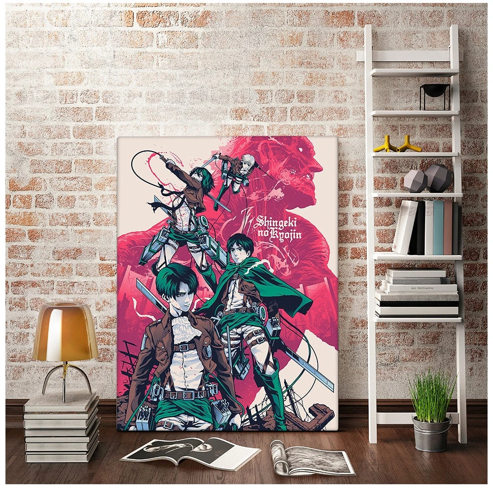 Tableau Attaque Des Titans </br>Titan Et Escouade – Image 2