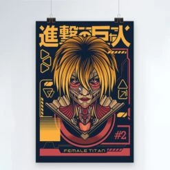 Tableau Attaque Des Titans </br>Titan Féminin