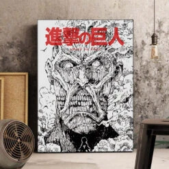 Tableau Attaque Des Titans </br>Titan Colossal épouvante