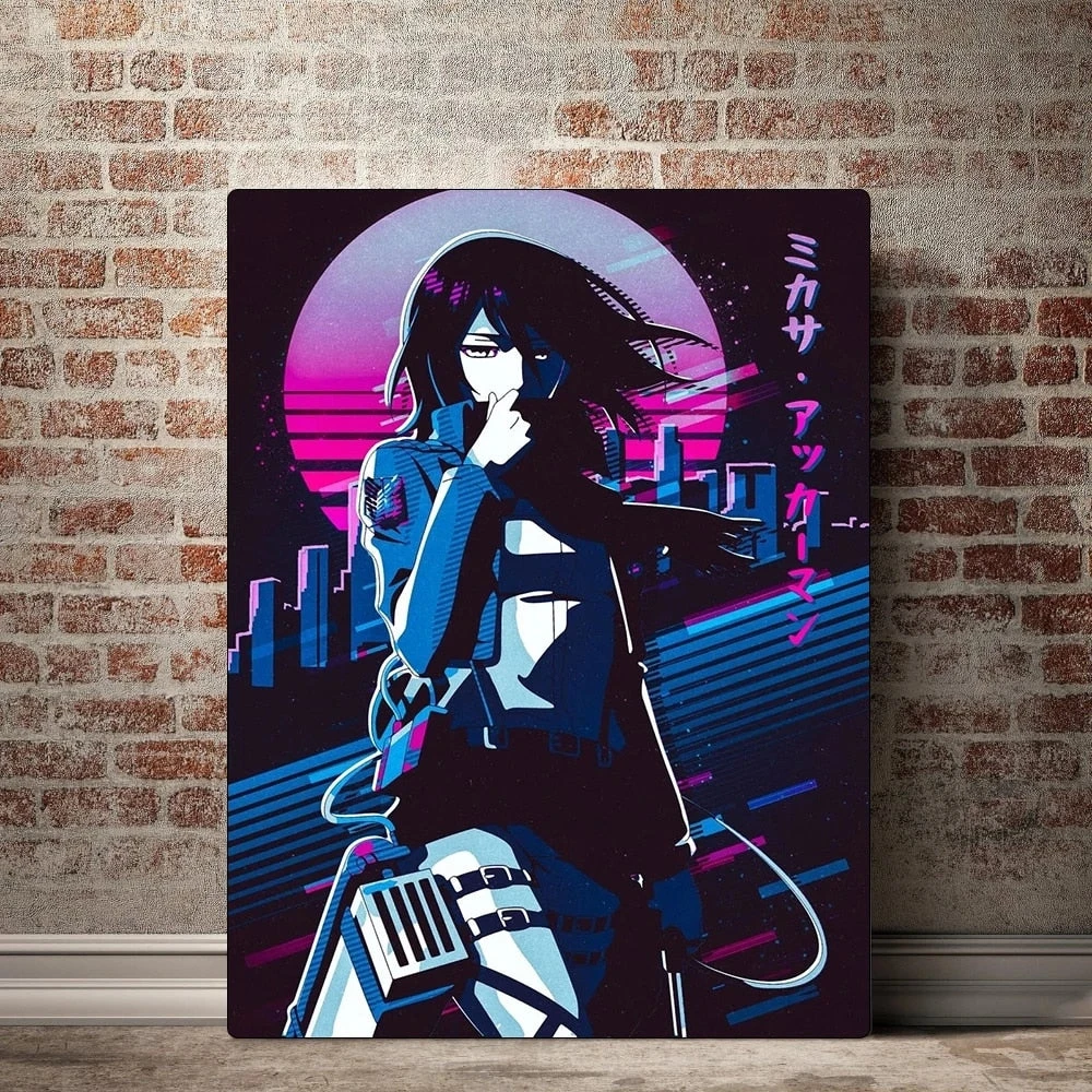 Tableau Attaque Des Titans </br>Personnage Mikasa Ackerman – Image 3