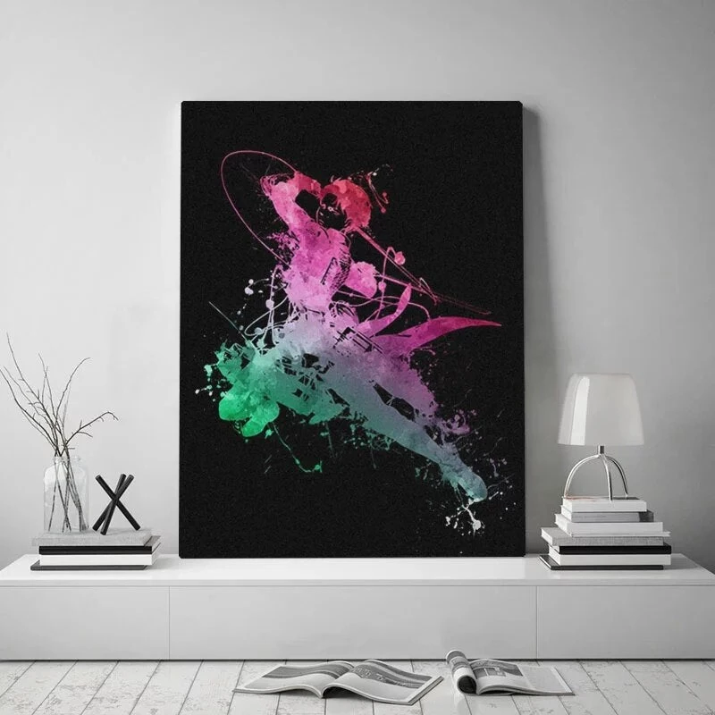 Tableau Attaque Des Titans </br>Silhouette Eren Jäger – Image 2