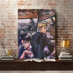 Tableau Attaque Des Titans</br> Livai Et Erwin