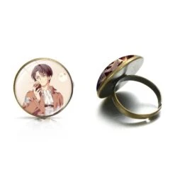 Bague Attaque Des Titans </br>Caporal Livai Ackerman