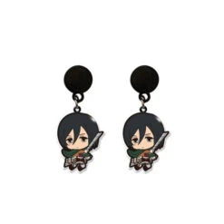 Boucles D'oreilles Attaque Des Titans</br> Mikasa Cute