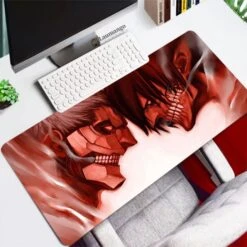 Tapis De Souris Attaque Des Titans</br> Cuirassé Contre Assaillant