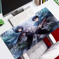 Tapis De Souris Attaque Des Titans</br> Mikasa Et Livai