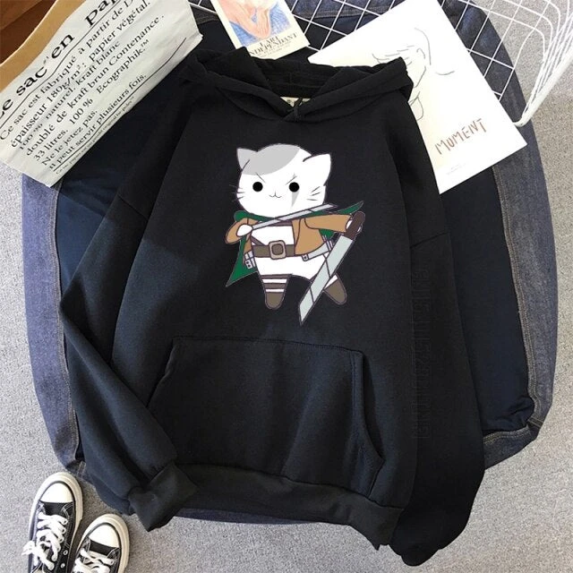 Sweat Attaque Des Titans</br> Soldat Des Murs Cat – Image 12