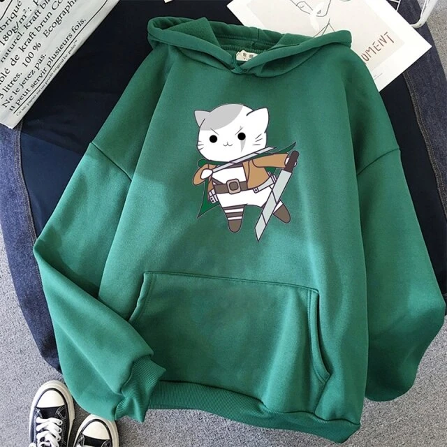 Sweat Attaque Des Titans</br> Soldat Des Murs Cat – Image 7