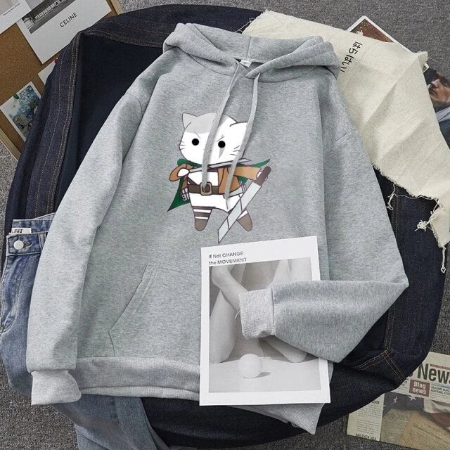 Sweat Attaque Des Titans</br> Soldat Des Murs Cat – Image 8