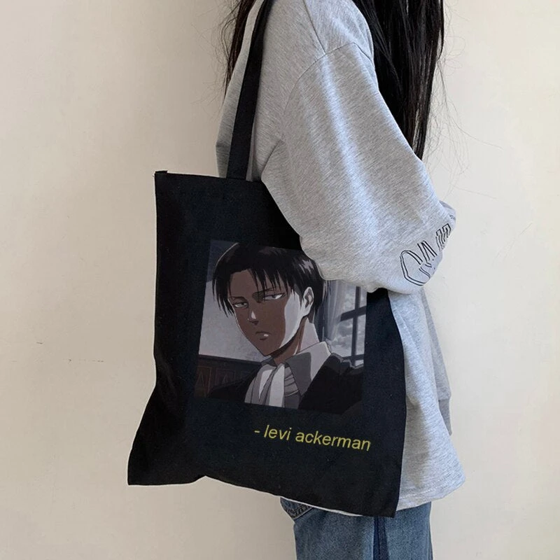 Tote Bag Attaque Des Titans</br> Levi Ackerman – Image 2