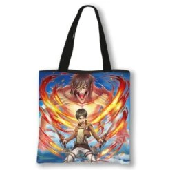 Tote Bag Attaque Des Titans</br> Titan D'Eren Couleur