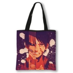 Tote Bag Attaque Des Titans</br> Eren Moitié Titan