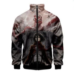 Veste Col Montant Attaque Des Titans</br> Mikasa Et Titan Colossal