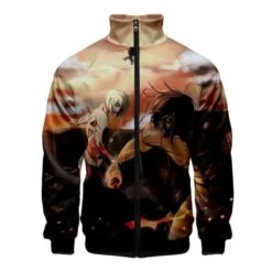 Veste Col Montant Attaque Des Titans</br> Titan Assaillant Et Titan Féminin