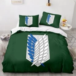Housse De Couette Attaque Des Titans</br> Bataillon D'Exploration Vert