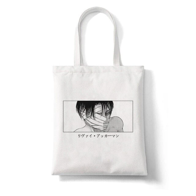 Tote Bag Attaque Des Titans</br> Livai Blessé – Image 2