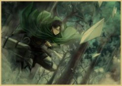 Poster Attaque Des Titans</br> Livai Mission Forêt