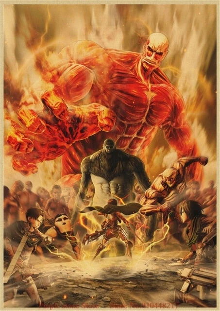 Poster Attaque Des Titans</br> Univers SNK 3D
