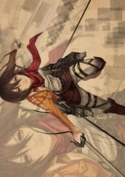 Poster Attaque Des Titans</br> Mikasa Dans Les Airs