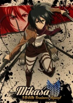 Poster Attaque Des Titans</br> Mikasa 104e Brigade D'Entrainement