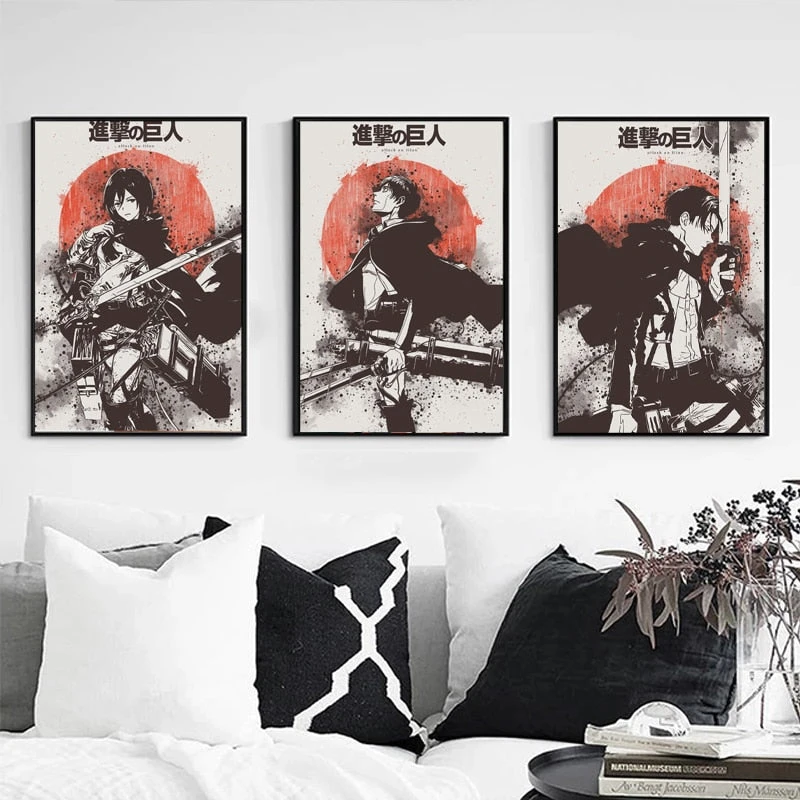 Tableau Attaque Des Titans </br>Graphisme Eren Jäger