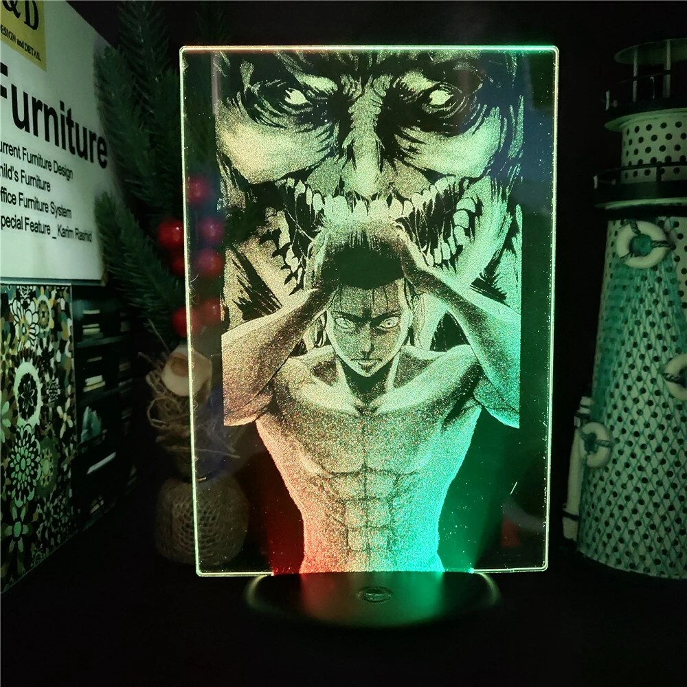 Lampe Attaque Des Titans </br> Eren Et Titan – Image 2