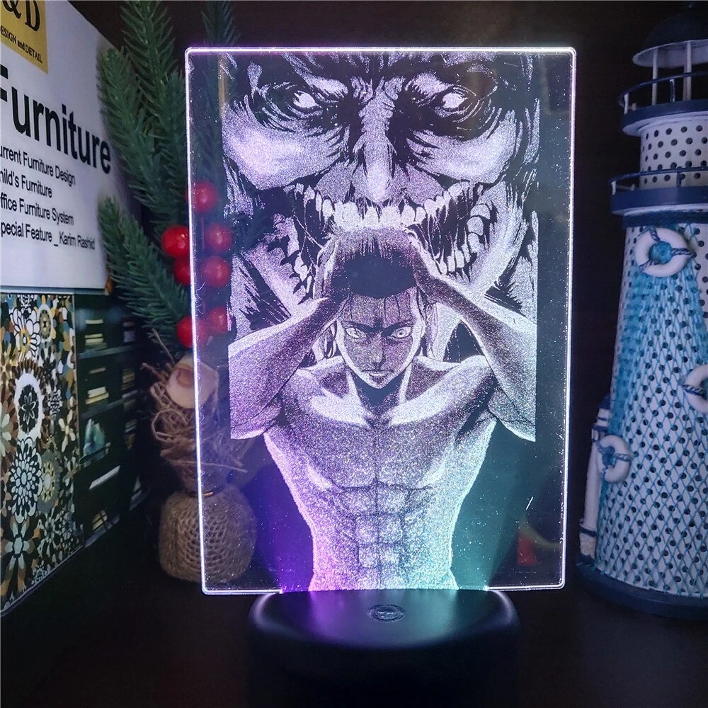 Lampe Attaque Des Titans </br> Eren Et Titan – Image 5