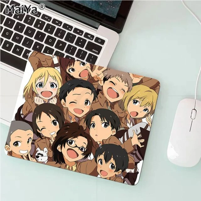 Tapis De Souris Attaque Des Titans </br> Personnages Chibi