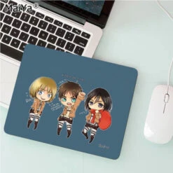 Tapis De Souris Attaque Des Titans </br> Armin, Eren Et Mikasa Chibi